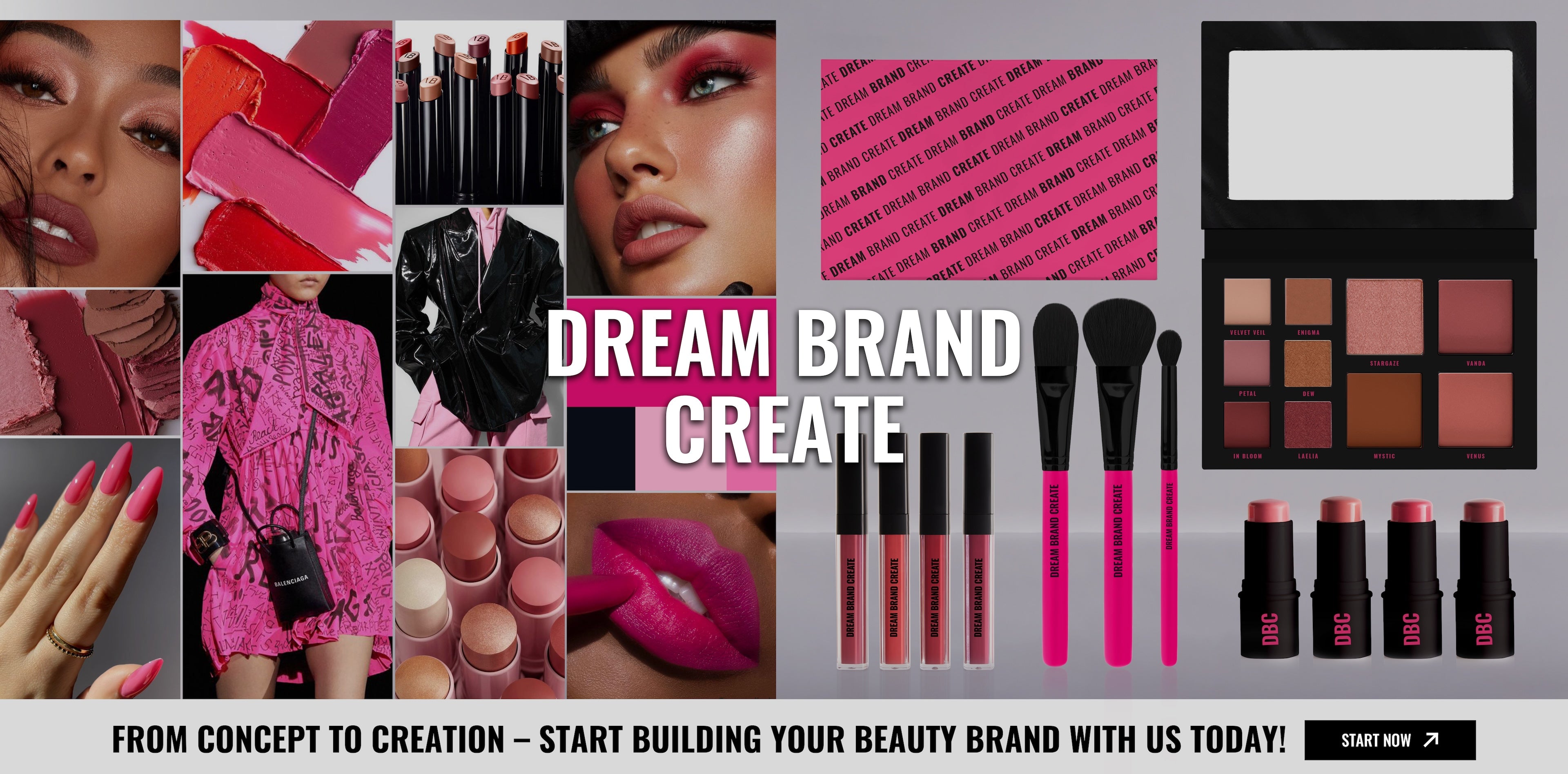 From Concept to Creation - Start Building Your Beauty Brand  With Us Today!